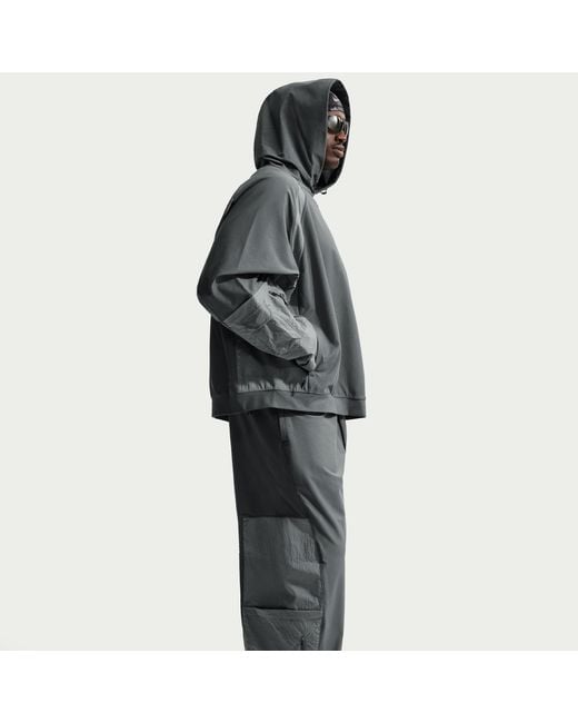 Nike Gray Tech Dri-Fit Shori Knit Utility Pants for men