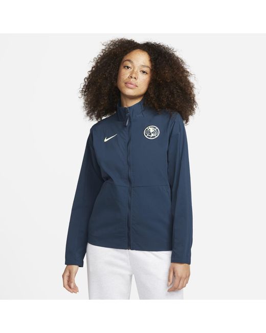 Nike Club América Dri-fit Soccer Jacket in Blue | Lyst