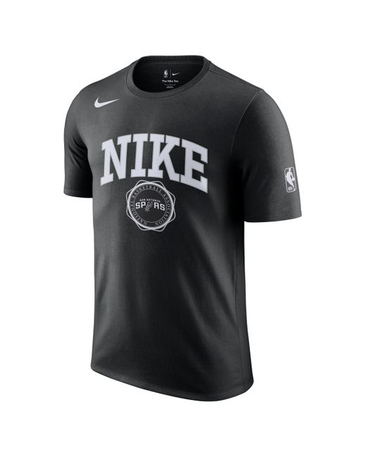 Nike Black San Antonio Spurs Essential Nba T-Shirt for men