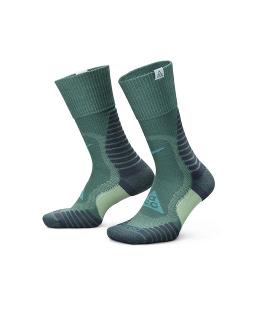Nike Green Acg Outdoor Cushioned Crew Socks