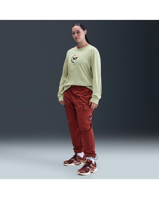 Nike Green Sportswear N7 Long-Sleeve Max90 T-Shirt for men