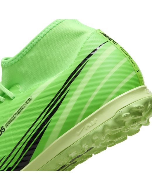 Nike Green Superfly 9 Academy Mercurial Dream Speed Tf High-top Football Shoes