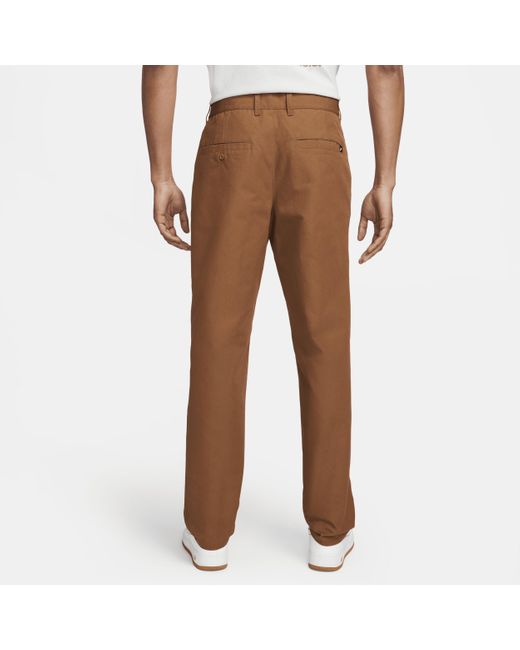 Nike Brown Club Chino Trousers Cotton for men