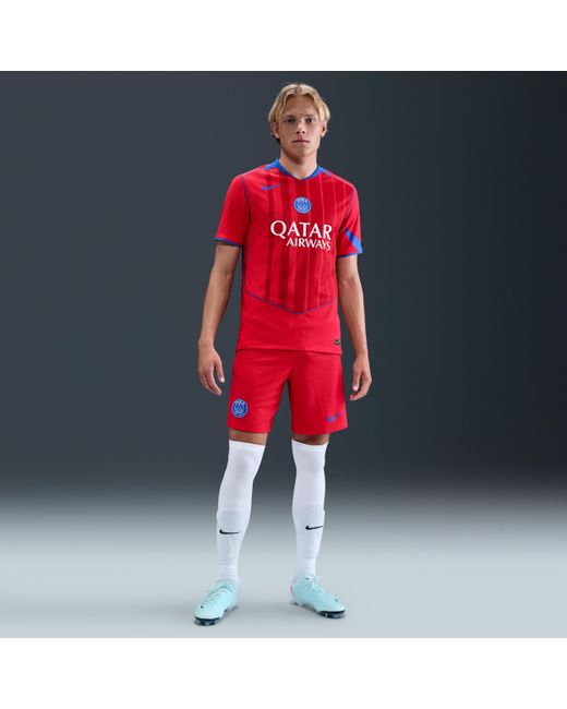 Nike Red Paris Saint-Germain 2025/26 Match Third Dri-Fit Adv Total 90 Football Authentic Shirt for men