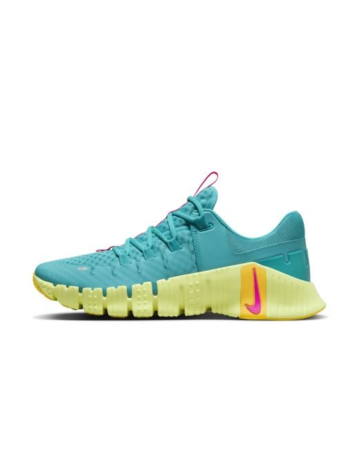 Nike Blue Free Metcon 5 Workout Shoes for men