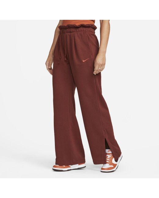 Nike Sportswear Everyday Modern High-waisted Fleece Open-hem Pants in ...