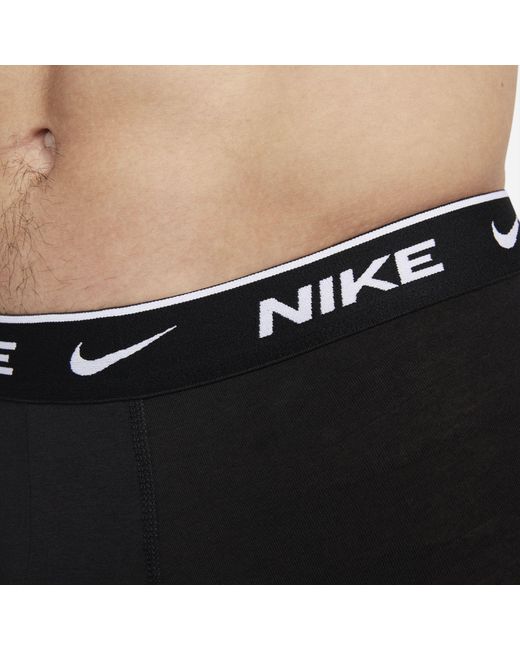Nike Dri-fit Essential Cotton Stretch Long Boxer Briefs in Blue,Black ...