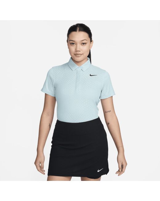 Polo da golf a manica corta dri-fit adv tour di Nike in Blue