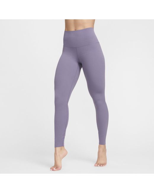 Nike Purple Zenvy Gentle-support High-waisted Full-length Leggings