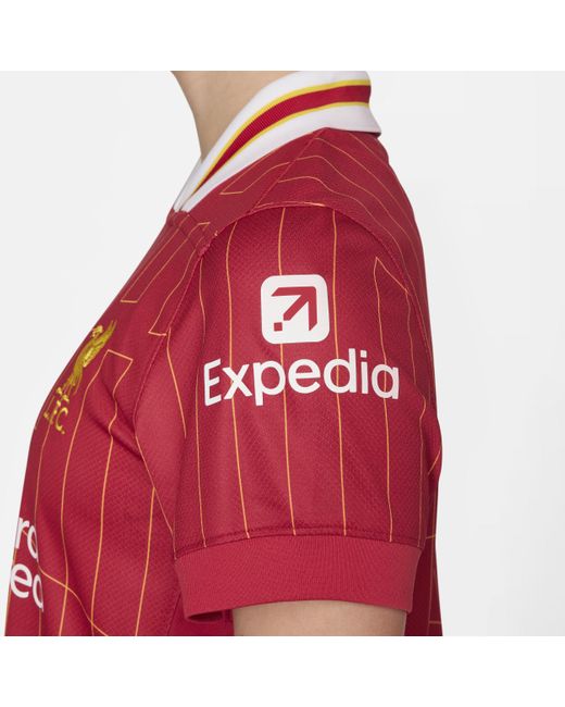 Nike Red Liverpool F.c. 2024 Stadium Home Dri-fit Football Replica Shirt Polyester