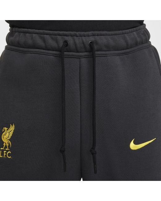 Nike Black Liverpool F.C. Tech Third Football Fleece Joggers for men