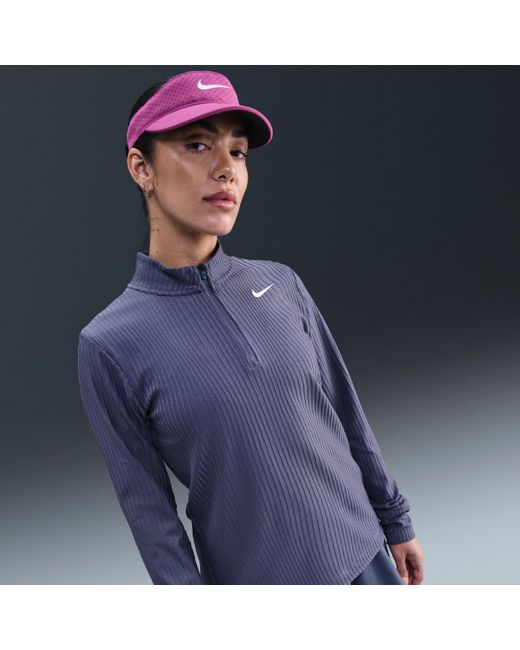 Nike Blue Tour Dri-Fit Adv 1/2-Zip Golf Top