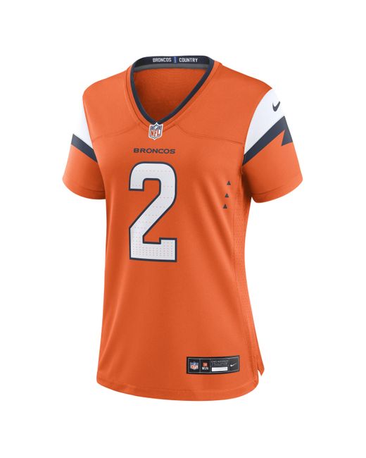 Nike Orange Patrick Surtain Ii Denver Broncos Nfl Game Football Jersey