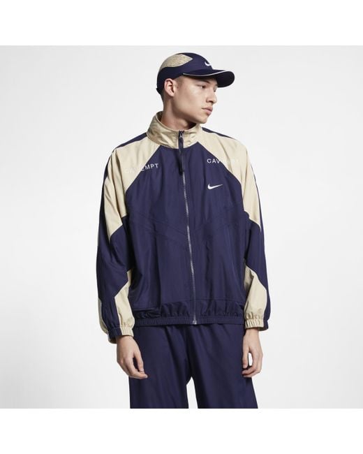 Nike X Cav Empt Track Jacket in Blue for Men | Lyst UK