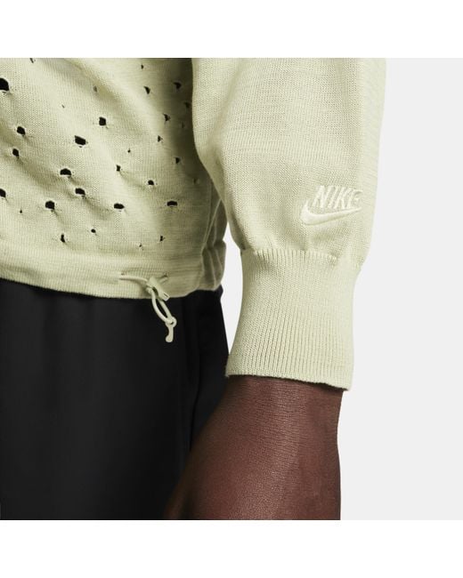 Maglia a manica lunga sportswear tech pack di Nike in Green da Uomo