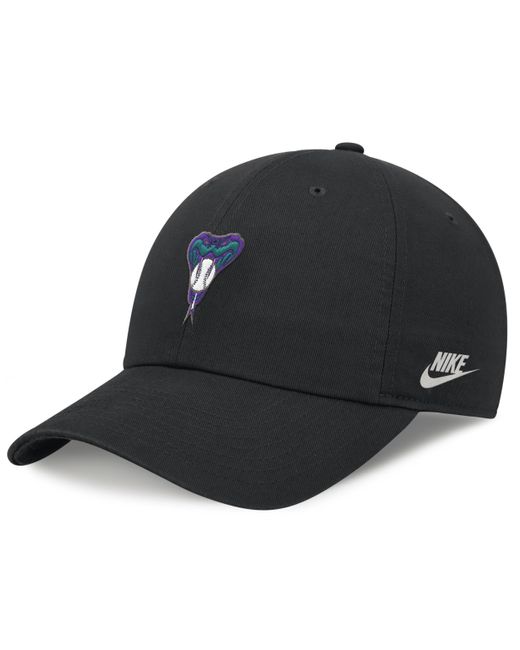 Nike Black Arizona Diamondbacks Rewind Cooperstown Club Mlb Adjustable Hat for men