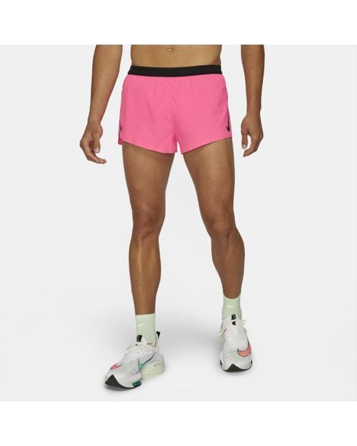 Nike Pink Aeroswift 2" Running Shorts for men