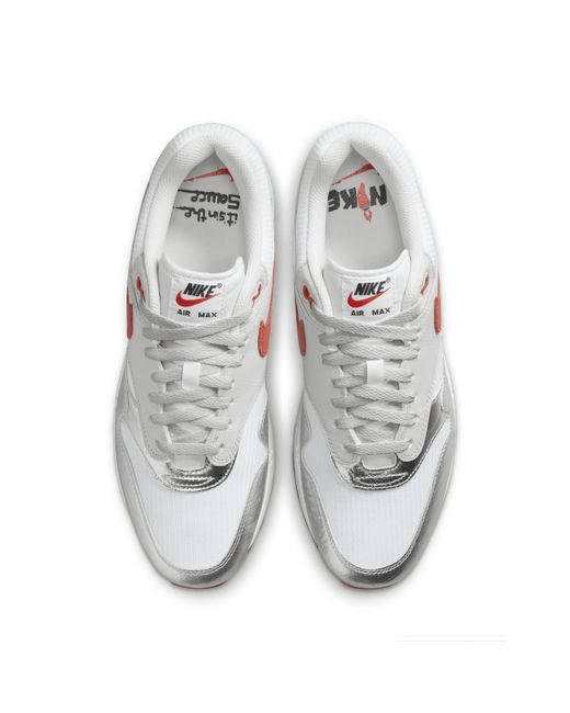 Nike White Air Max 1 Premium Shoes for men