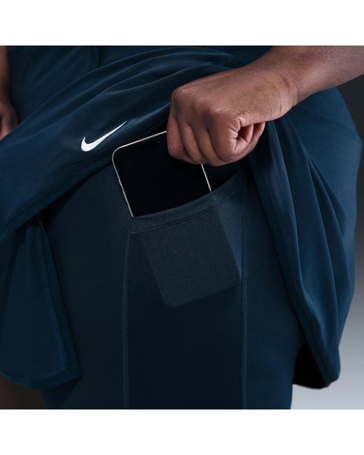 Nike Blue Victory Dri-Fit Straight Tennis Skirt (Plus Size)
