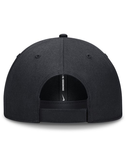 Nike Black New York Yankees Evergreen Club Dri-fit Mlb Adjustable Hat for men