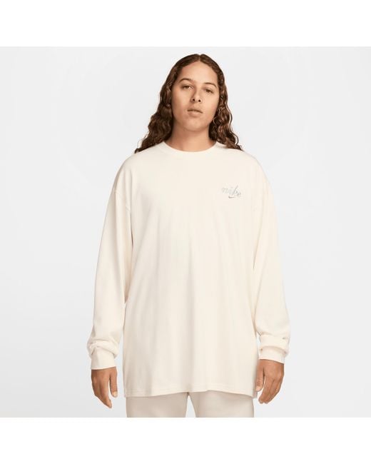 Nike Sportswear Long-Sleeved M90 T-Shirt in Natural for Men