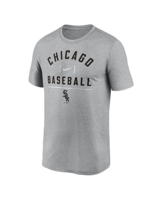 Nike Gray Chicago White Sox Arch Baseball Stack Dri-fit Mlb T-shirt for men