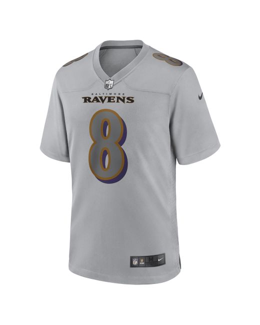 Nike Nfl Baltimore Ravens Atmosphere (lamar Jackson) Fashion Football Jersey  In Grey, in Gray for Men | Lyst