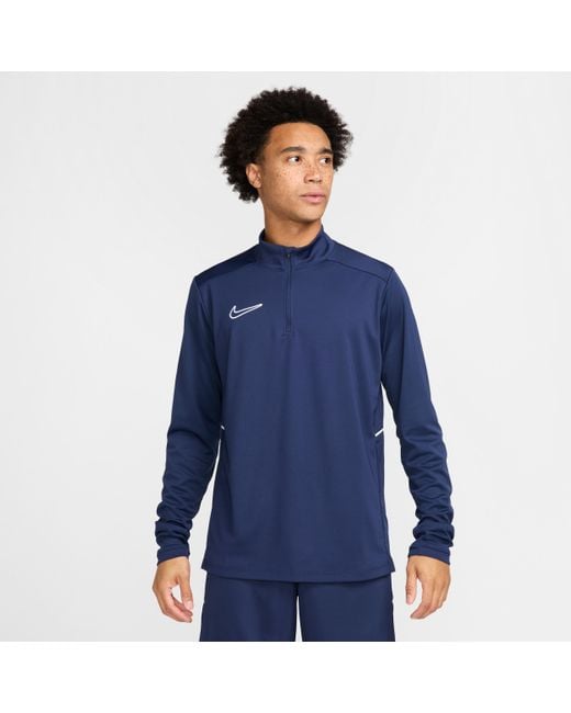 Nike Blue Academy Dri-Fit Soccer Drill Top for men