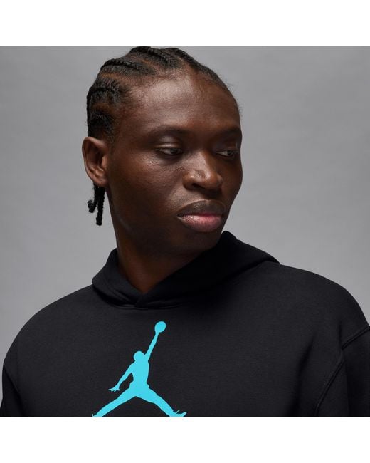 Nike Black Aj11 Gamma Fleece Pullover Hoodie for men