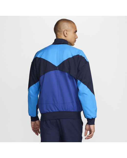 Nike Blue Chelsea Fc Strike 'Dri-Fit Soccer Anthem Jacket for men