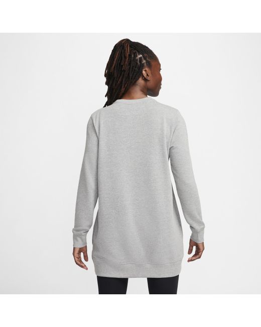 Nike Gray Dri-fit One Crew-neck French Terry Tunic