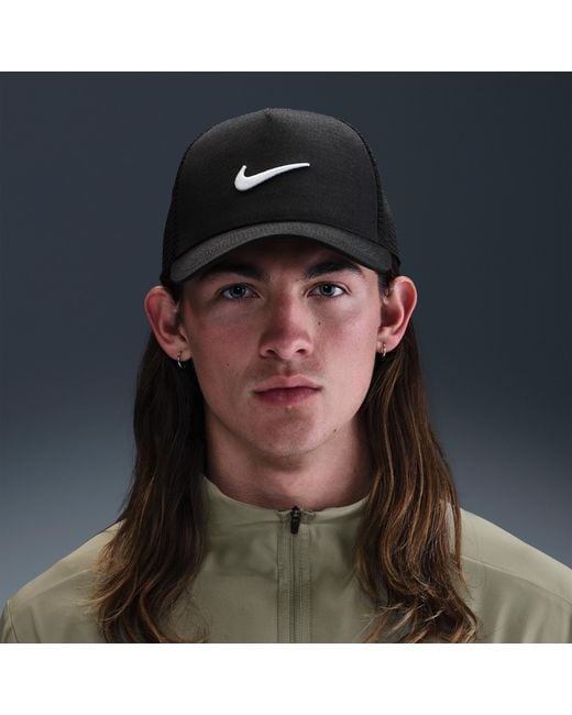 Nike Blue Rise Structured Trucker Cap