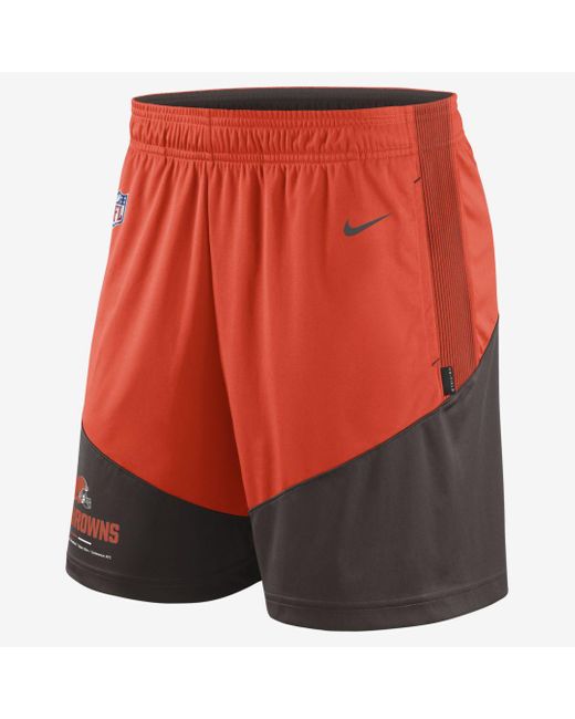 Nike Synthetic Dri-fit Primary Lockup Shorts in Orange,Brown (Orange ...