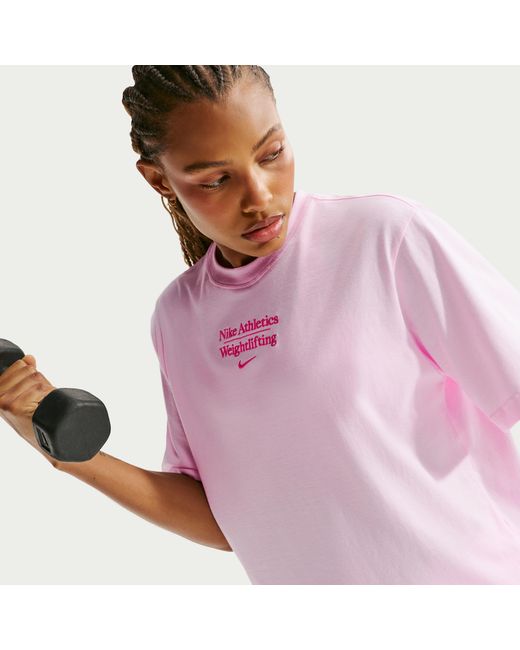Nike Purple Weightlifting Boxy T-Shirt