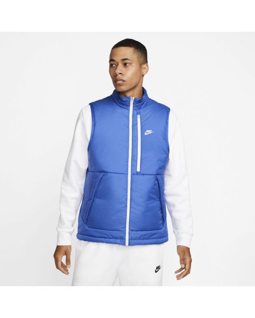 Nike Fleece Sportswear Therma-fit Legacy Vest in Blue for Men | Lyst