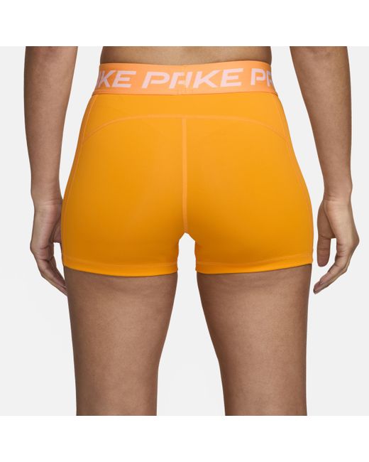 Nike Orange Pro 3" Shorts