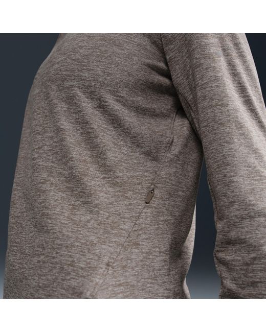 Nike Gray Swift Dri-Fit Uv 1/4-Zip Running Top