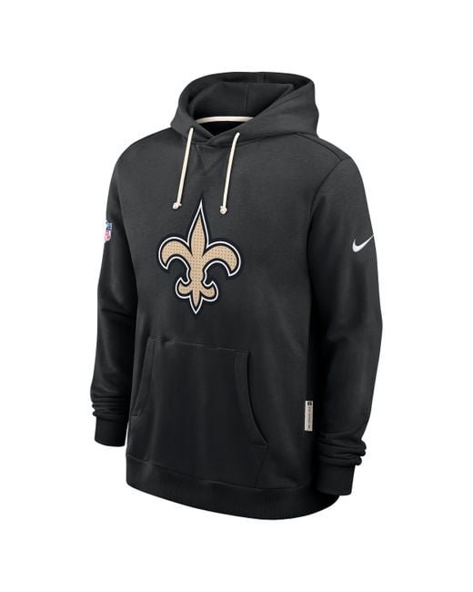 Nike Men's Black New Orleans Saints Initial Home Sideline Dri-Fit Nfl  Pullover Hoodie