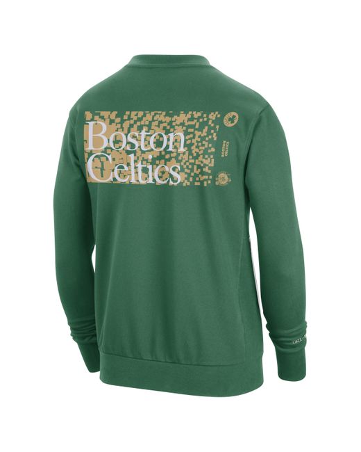Nike Boston Celtics Standard Issue Nba-sweatshirt Met Ronde Hals En Dri-fit in het Green voor heren
