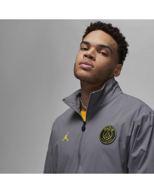 Nike Gray Paris Saint-germain Woven Jacket Polyester for men