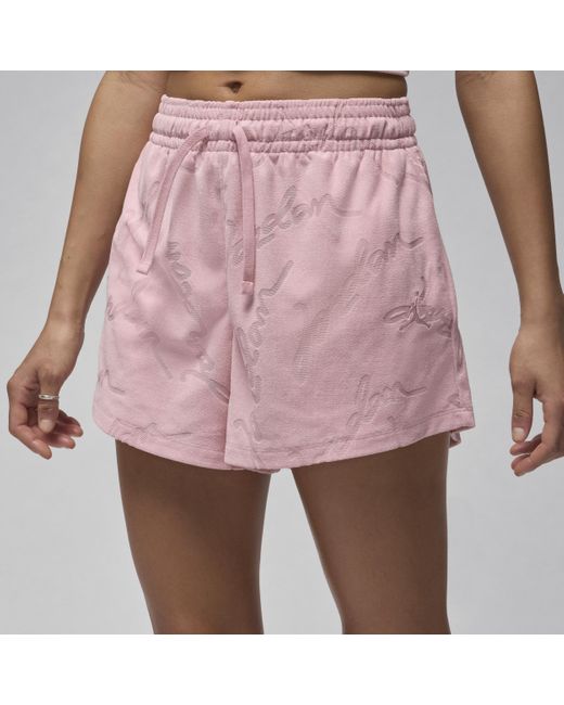 Shorts in maglia jordan di Nike in Pink