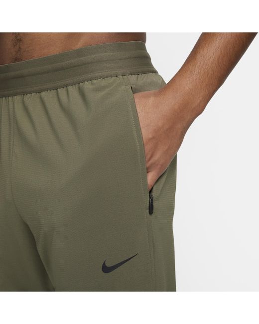 Nike Green Flex Rep Dri-fit Fitness Trousers 50% Recycled Polyester for men