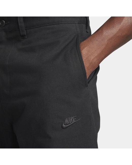 Nike Black Club Chino Trousers Cotton for men