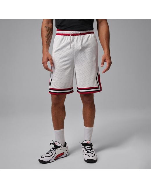 Nike White Sport Dri-Fit 9" Diamond Shorts for men