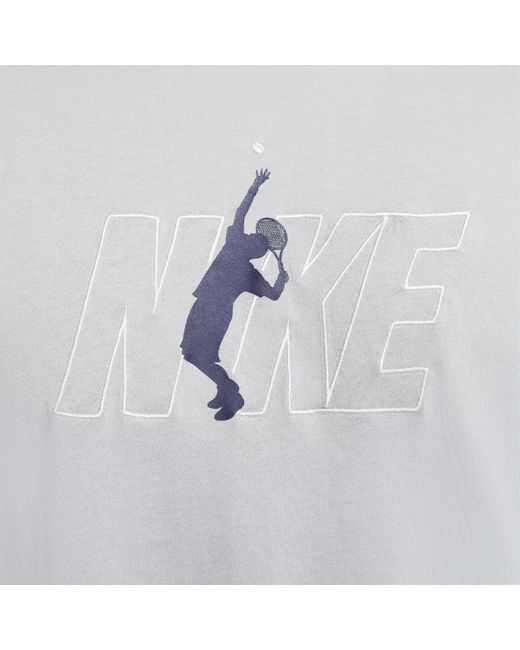 Nike Court Dri-fit Tennisshirt in het White voor heren