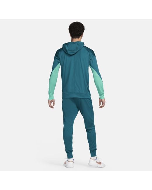 Nike Blue Portugal Strike ' Dri-Fit Football Hooded Knit Tracksuit for men