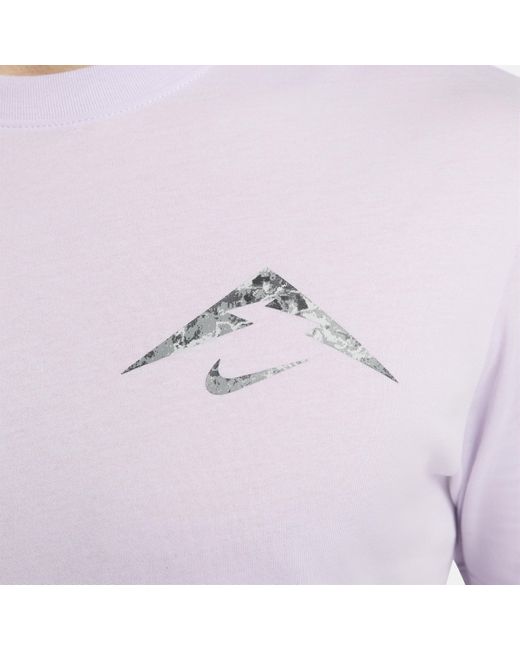 Nike White Dri-fit Running T-shirt for men