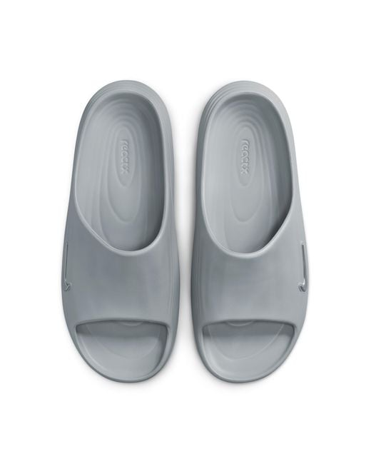Nike Gray Reactx Rejuven8 Slides for men