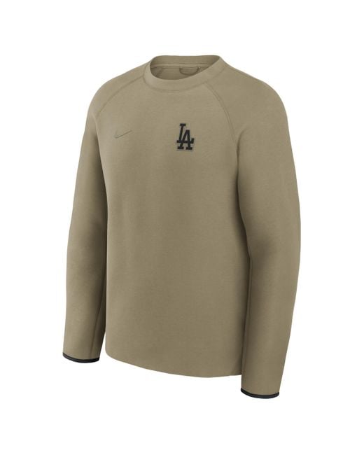 Nike Green Philadelphia Phillies Tech Fleece Mlb Pullover Crew for men