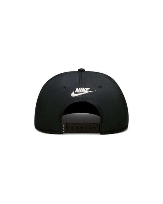 Nike Black Essentials Pro Structured Flat Bill Hat